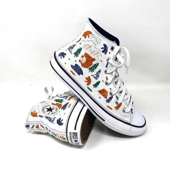 Converse Womens Size 672439F Chuck Taylor All Star White Canvas High Top Sneaker - Picture 7 of 9